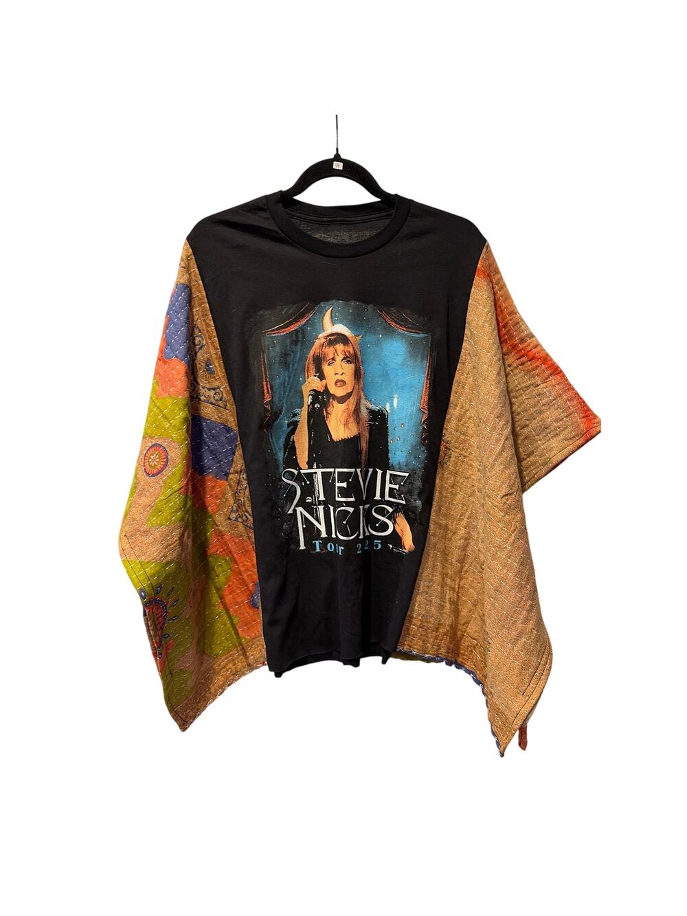 Stevie Nicks Upcycled Kantha Tunic Top Shirt OS Handmade Boho